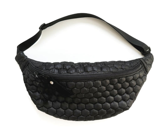 PINKIE Kleine Bauchtasche Big Comb Black