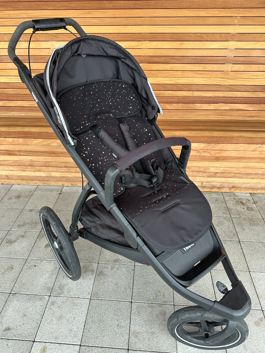PINKIE Verlängerte Sitzeinlage Shine Gold Black