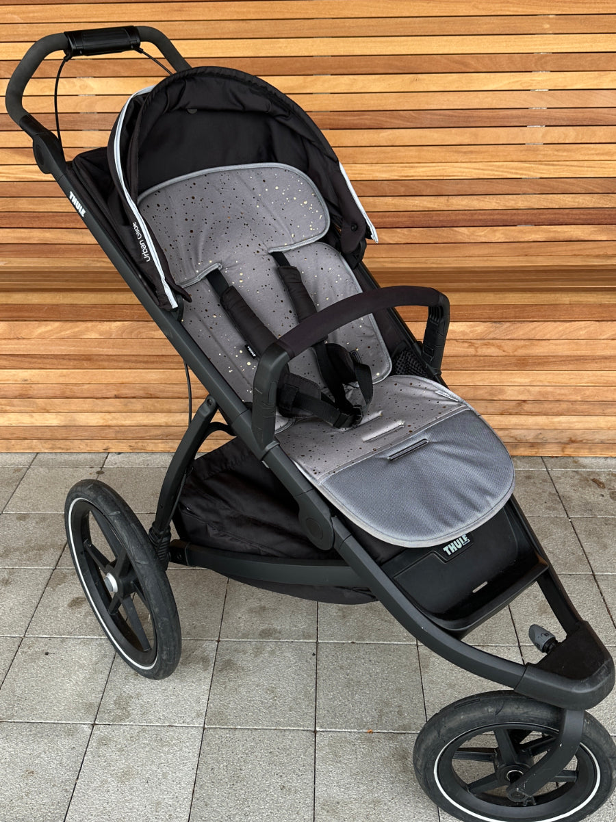 PINKIE Verlängerte Sitzeinlage Shine Gold Grey