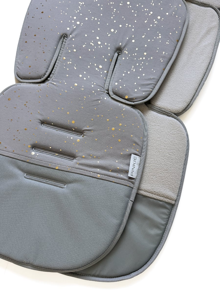PINKIE Verlängerte Sitzeinlage Shine Gold Grey