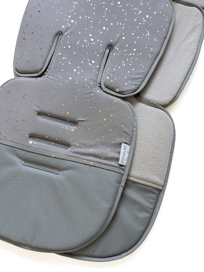 PINKIE Verlängerte Sitzeinlage Shine Gold Grey