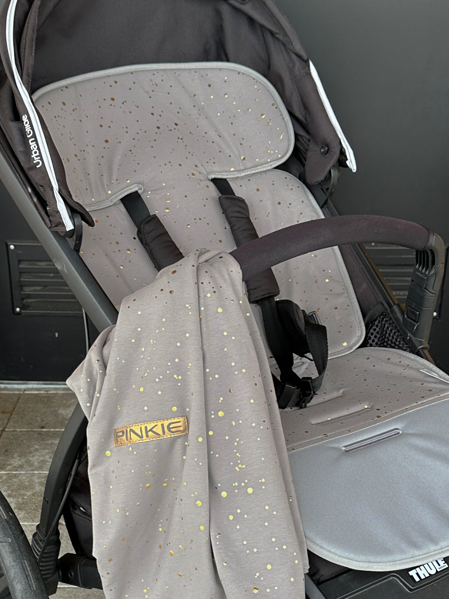 PINKIE Verlängerte Sitzeinlage Shine Gold Grey
