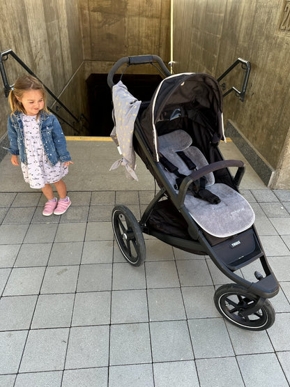 PINKIE Verlängerte Sitzeinlage für den Sommer Bamboo Grey