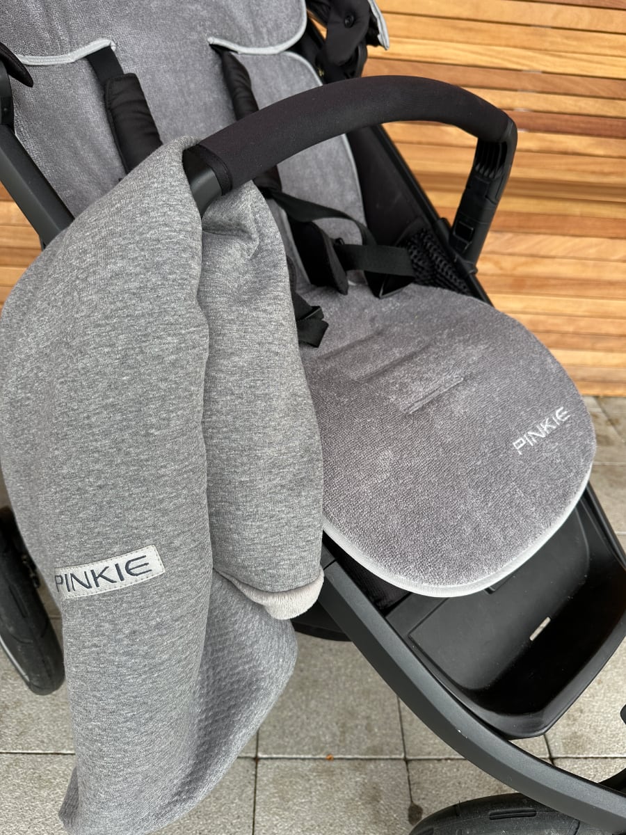 PINKIE Verlängerte Sitzeinlage für den Sommer Bamboo Grey