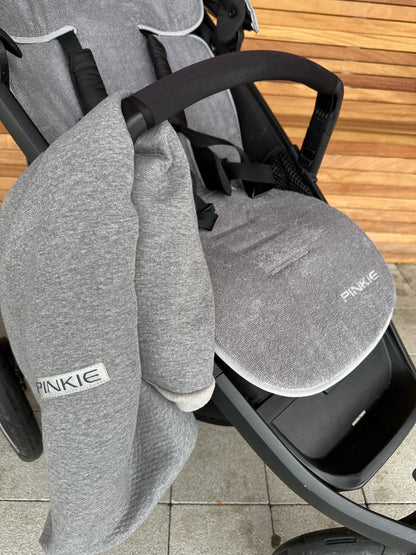 PINKIE Verlängerte Sitzeinlage für den Sommer Bamboo Grey