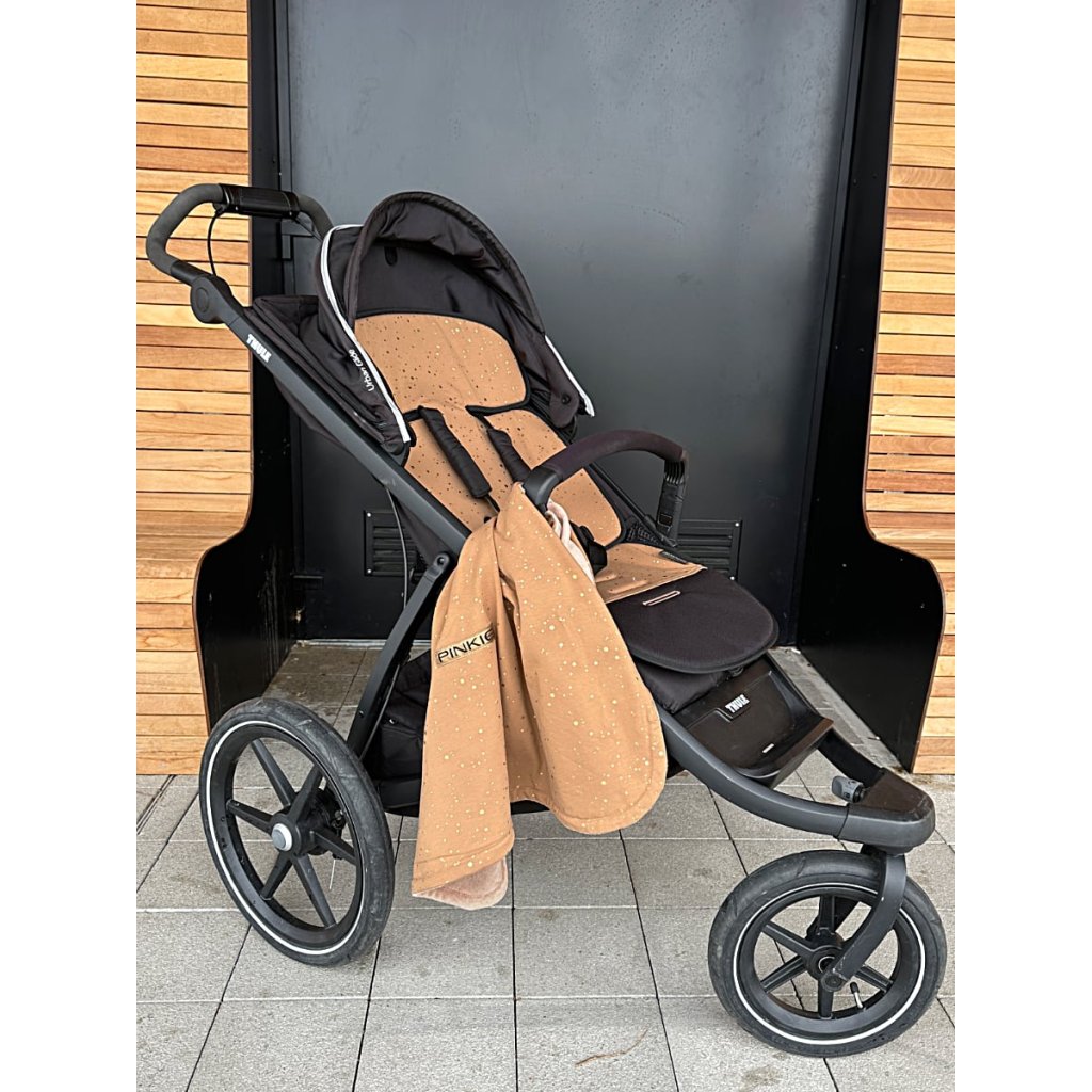 PINKIE Verlängerte Sitzeinlage Shine Gold Camel