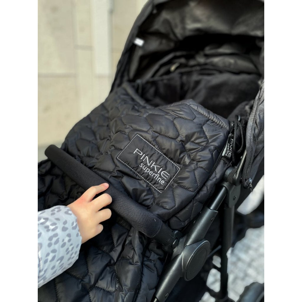 PINKIE Daunen Winterfußsack  Superfine Black 0-12 Monate