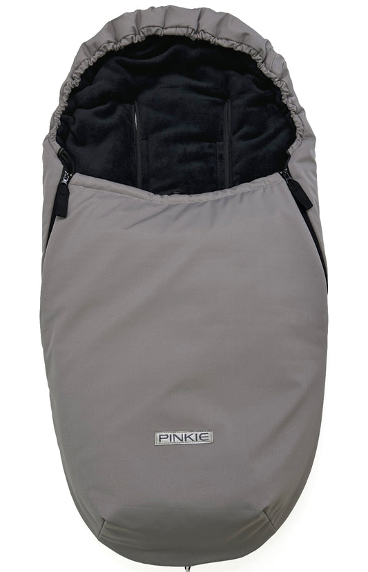 Winterfußsack Pinkie Softshell Grey/Black