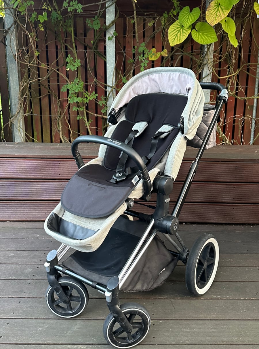 PINKIE Verlängerte Sitzeinlage für den Sommer Silver Black