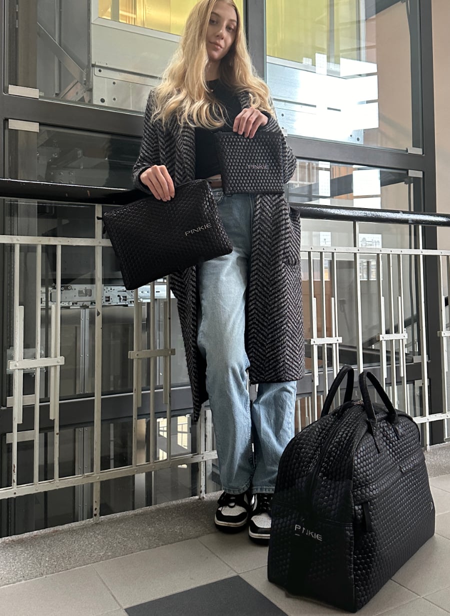 PINKIE Set Reisetaschen Black Comb