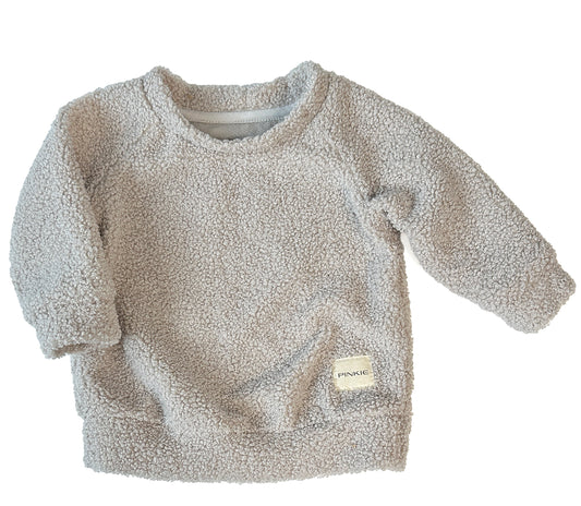 PINKIE Sweatshirt Teddy Light Grey