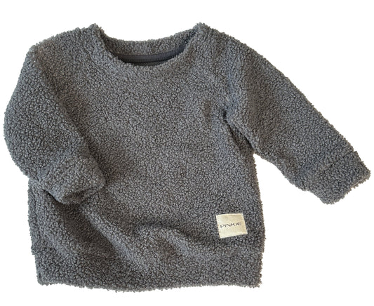 PINKIE Sweatshirt Teddy Grey