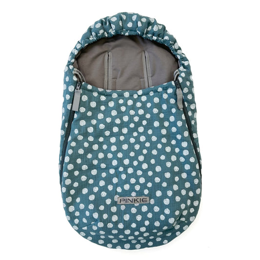 PINKIE Dünner Fußsack Muslin Green BIO 0-12 Monate