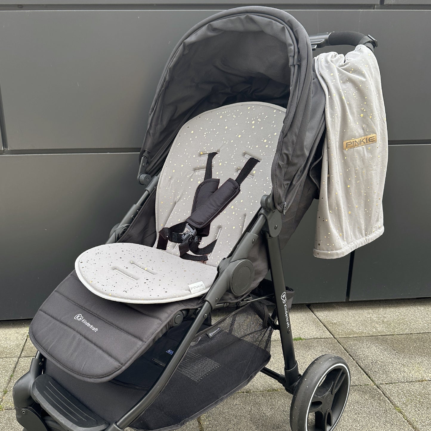 PINKIE Sitzeinlage Shine Gold Grey