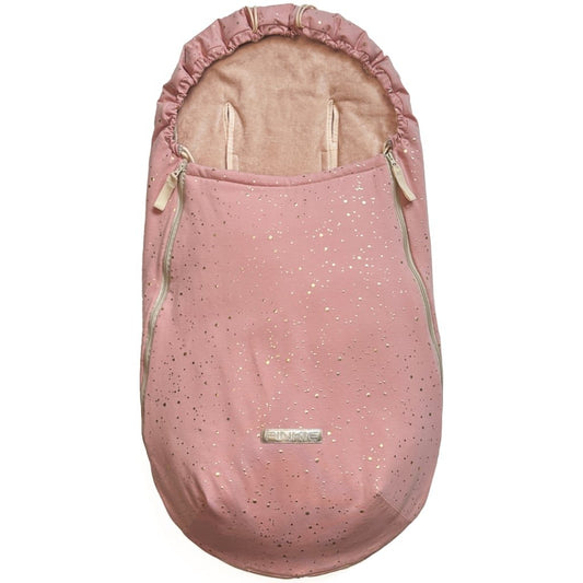 PINKIE Dünner Fußsack Shine Gold Old Pink