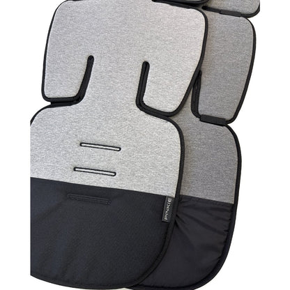 Verlängerte Sitzeinlage Pinkie Bamboo Grey Quilt