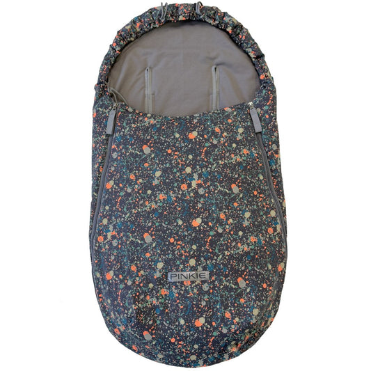 PINKIE Dünner Fußsack Spot Neon Grey BIO