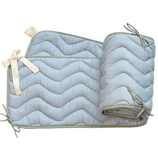 Gestepptes Nestchen BIO Wave Blue