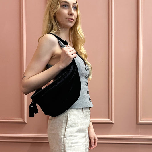 Kleine Bauchtasche  Pinkie Dark Black
