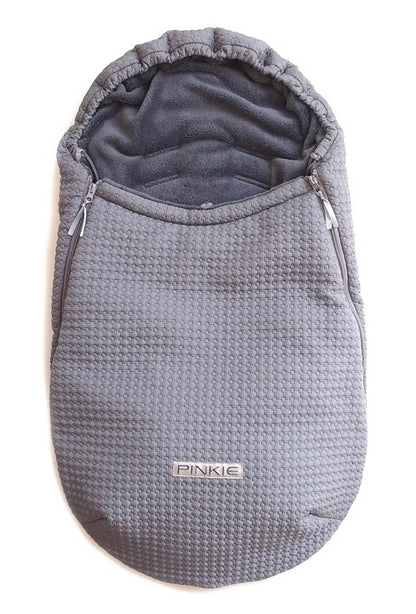 PINKIE Winterfußsack Small Grey Comb 0-12 Mon.