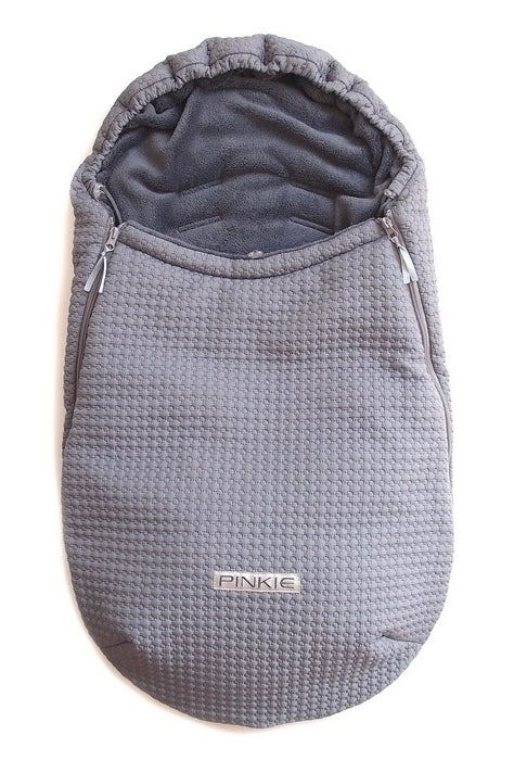 PINKIE Winterfußsack Small Grey Comb 0-12 Mon.