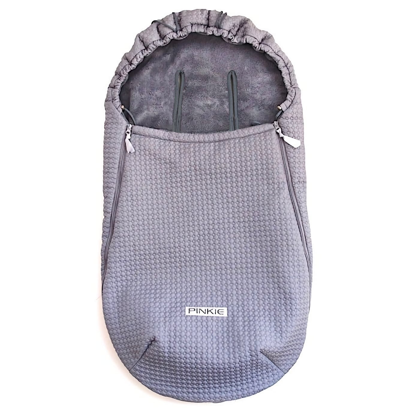 PINKIE Dünner Fußsack Small Grey Comb