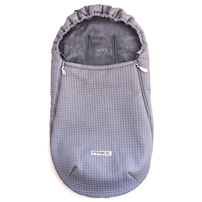 PINKIE Dünner Fußsack Small Grey Comb