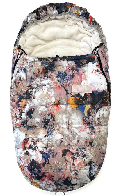 Winterfußsack Pinkie Bugee Flower mit Pelzkragen
