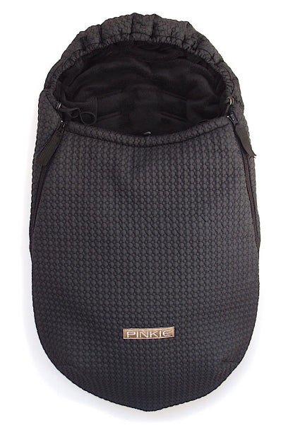PINKIE Winterfußsack Small Black Comb 0-12 Monate