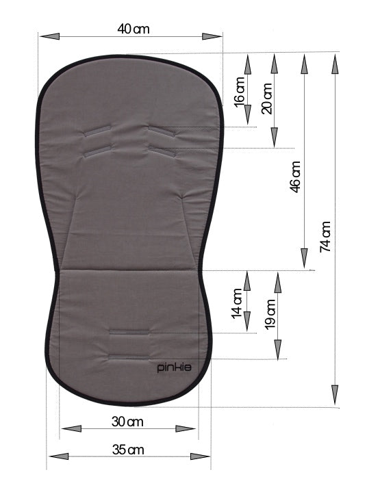 PINKIE Sitzeinlage Bamboo Grey
