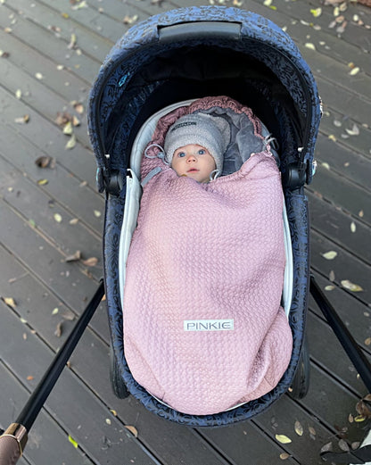 PINKIE Winter Fußsack Small Pink Comb 0-12 Monate