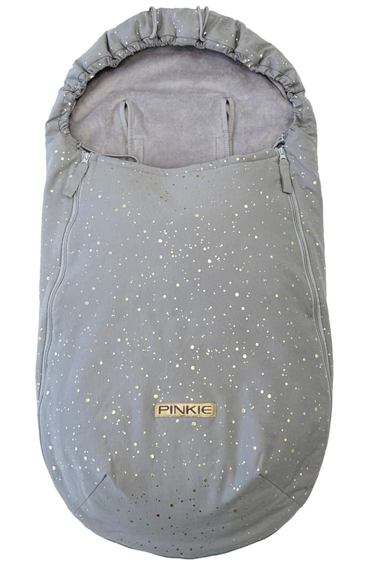 PINKIE Dünner Fußsack Shine Gold Grey