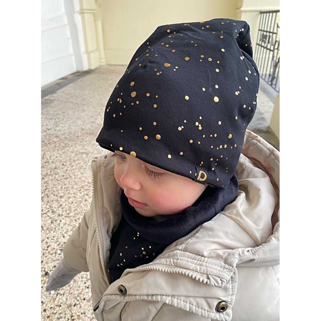 PINKIE Mütze Shine Gold Black