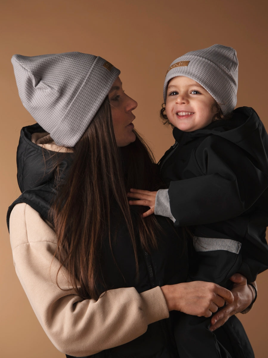 PINKIE Mütze Label Grey