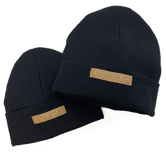 PINKIE Mützen Label Black Duo