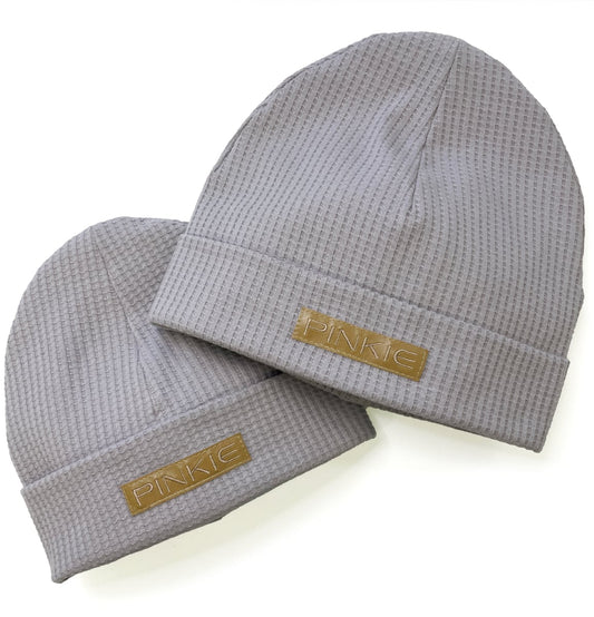 PINKIE Mützen Label Grey Duo