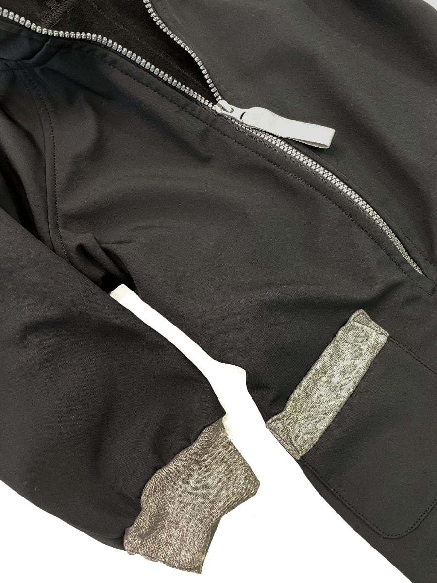 Overall Pinkie Softshell Black/Grey