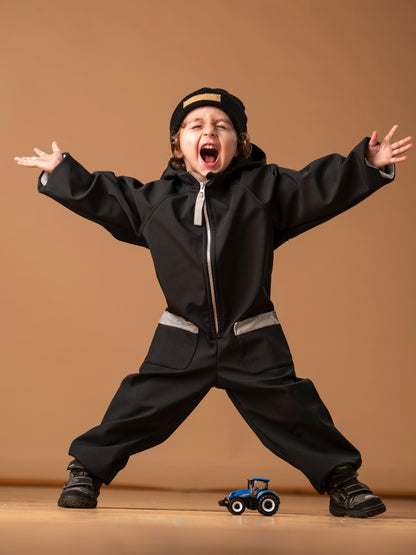 Overall Pinkie Softshell Black/Grey