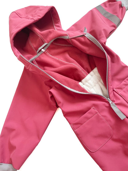 Overall Pinkie Softshell Pink/Grey