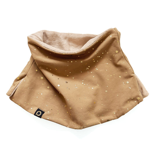 PINKIE Schlauchschal Shine Gold Camel