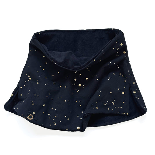 PINKIE Schlauchschal Shine Gold Black