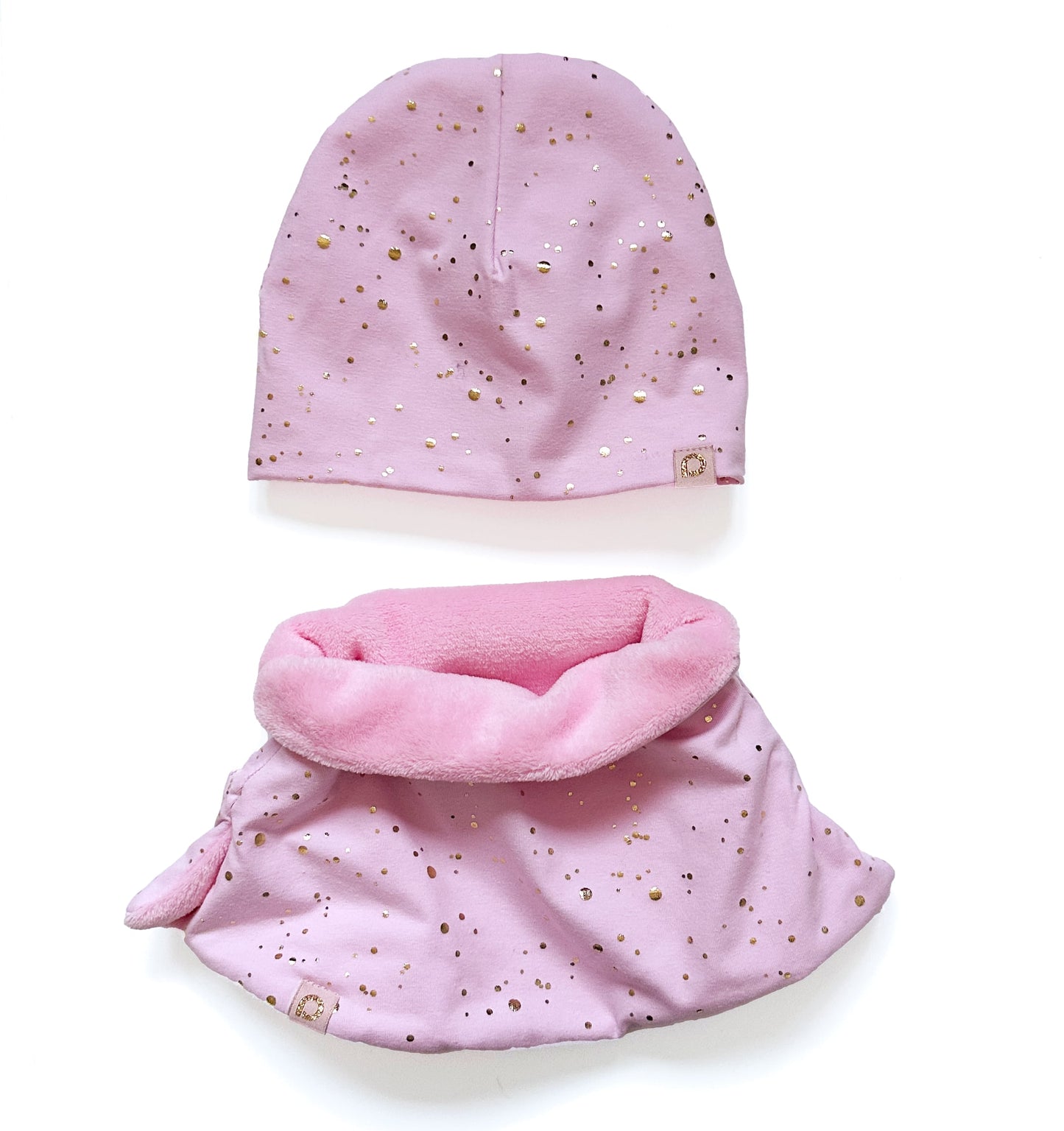 PINKIE Schlauchschal Shine Gold Pink
