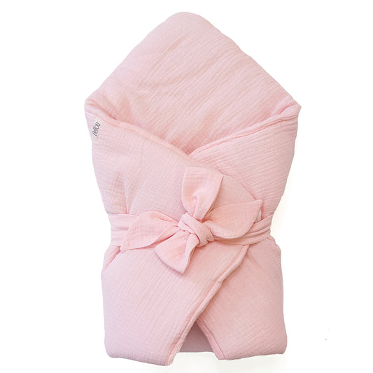 Einschlagdecke Bellou Light Pink BIO Baumwolle